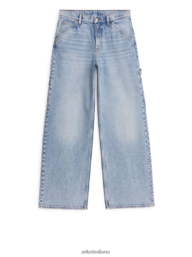 vestiario esso ARKET donne jeans larghi di salice azzurro 6F0F6L141