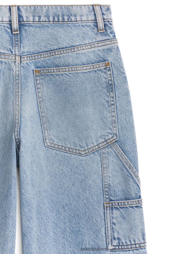 vestiario esso ARKET donne jeans larghi di salice azzurro 6F0F6L141