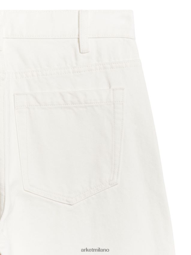 vestiario esso ARKET donne jeans lupine a zampa alta bianco 6F0F6L143
