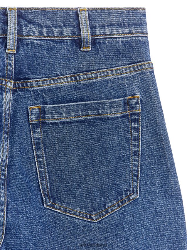 vestiario esso ARKET donne jeans lupine elasticizzati a zampa alta blu 6F0F6L156