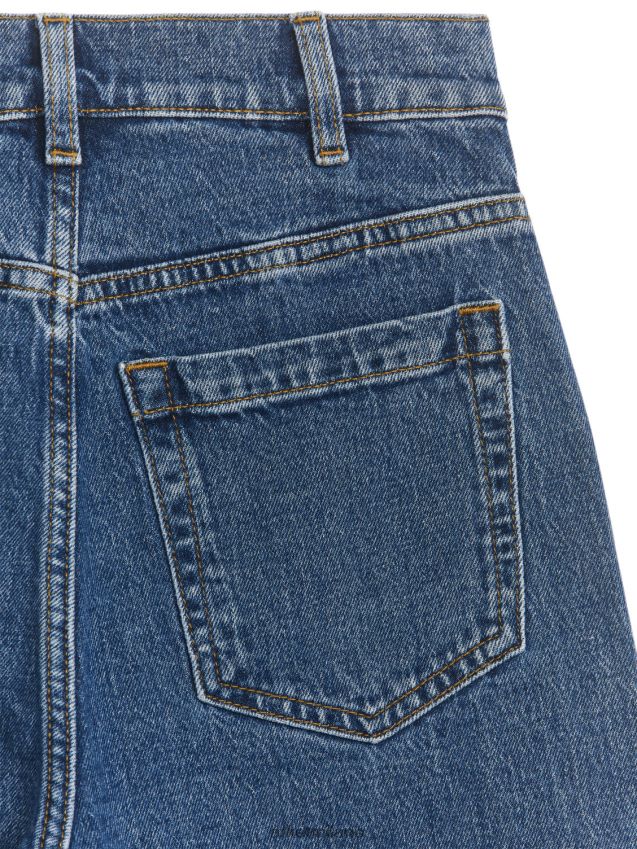 vestiario esso ARKET donne jeans lupine elasticizzati a zampa alta blu 6F0F6L156