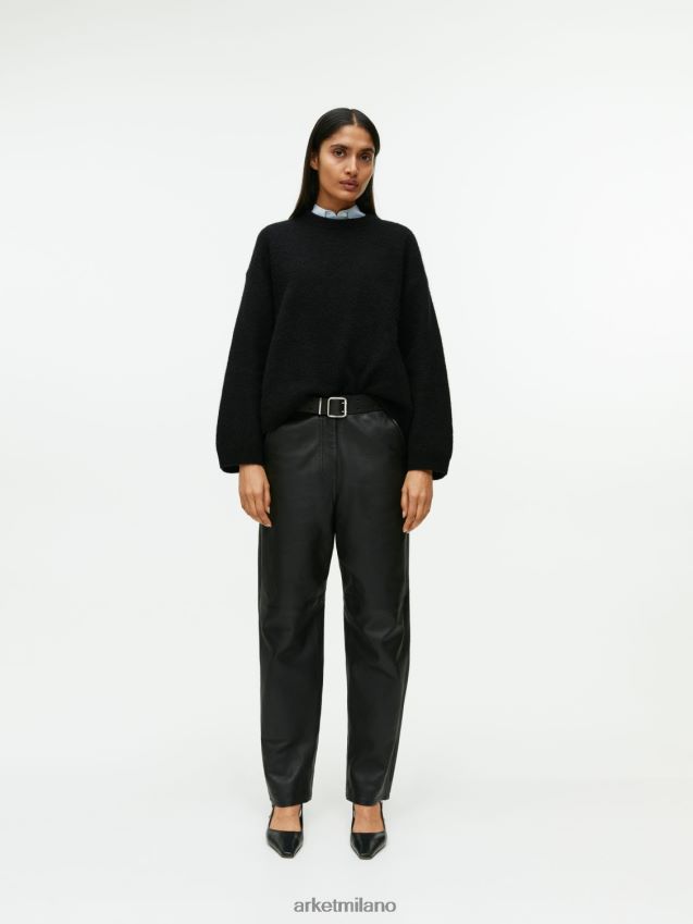 vestiario esso ARKET donne Maglia in misto alpaca nero 6F0F6L403