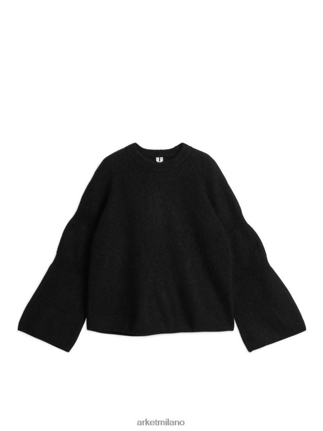 vestiario esso ARKET donne Maglia in misto mohair nero 6F0F6L430