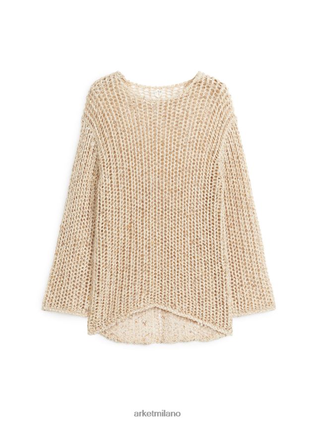 vestiario esso ARKET donne maglione a maglia aperta beige 6F0F6L513