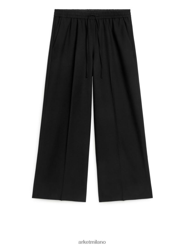 vestiario esso ARKET donne pantaloni a gamba larga nero 6F0F6L210