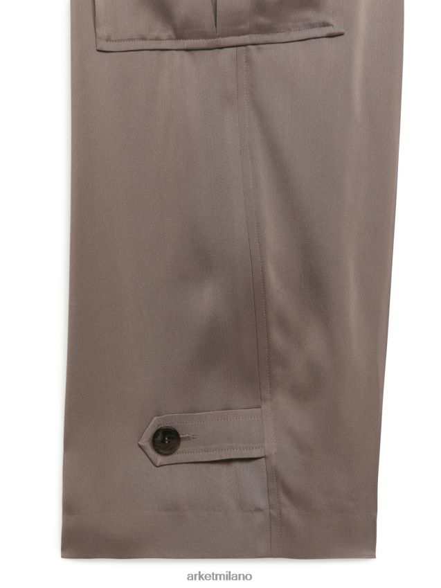 vestiario esso ARKET donne pantaloni cargo in raso neo 6F0F6L200
