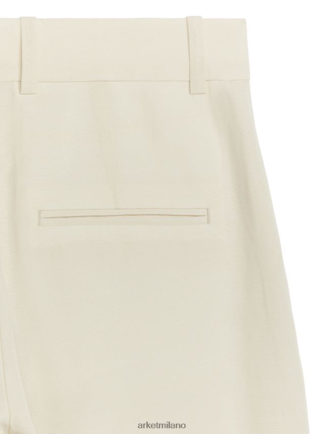 vestiario esso ARKET donne pantaloni in lino lyocell bianco 6F0F6L203