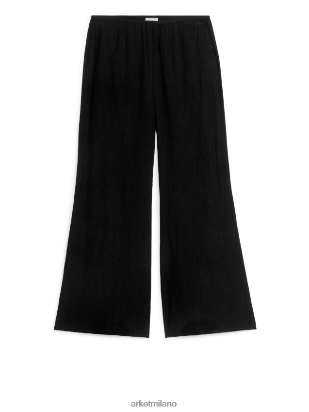 vestiario esso ARKET donne pantaloni stropicciati nero 6F0F6L201
