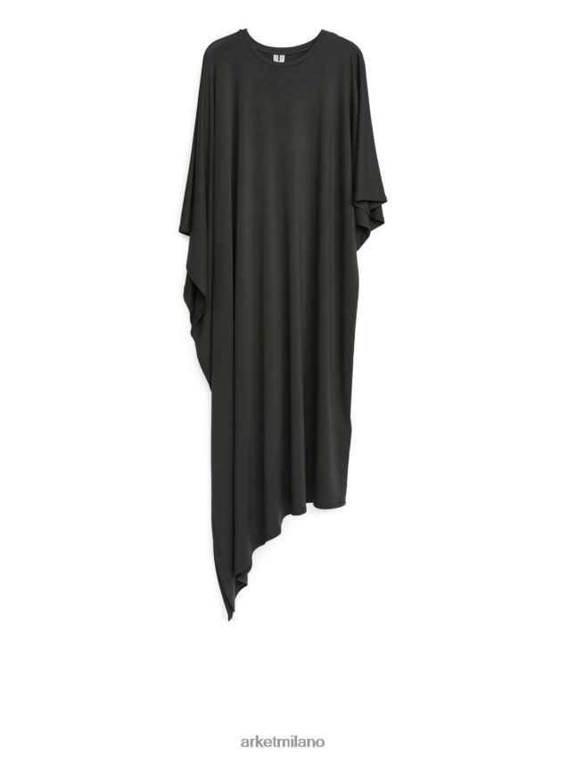 vestiario esso ARKET donne abito asimmetrico grigio scuro 6F0F6L101