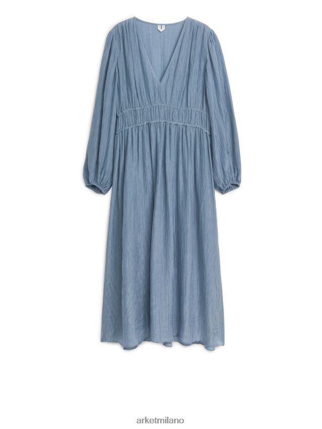 vestiario esso ARKET donne abito con scollo a V blu 6F0F6L126