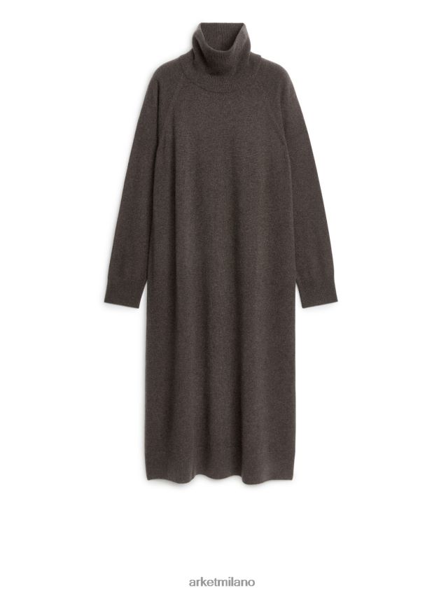 vestiario esso ARKET donne abito dolcevita in cashmere Marrone scuro 6F0F6L133