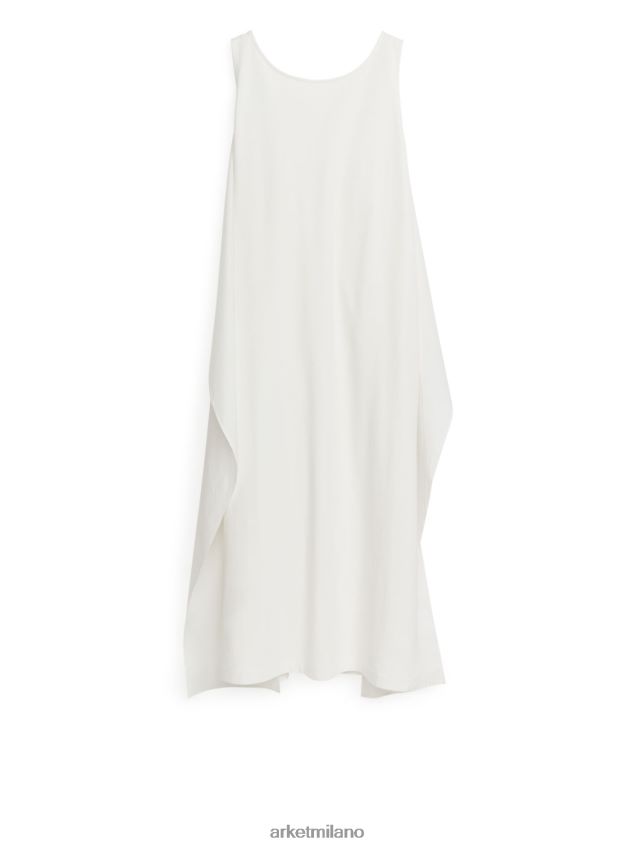 vestiario esso ARKET donne abito in jersey con dettagli in popeline bianco 6F0F6L70