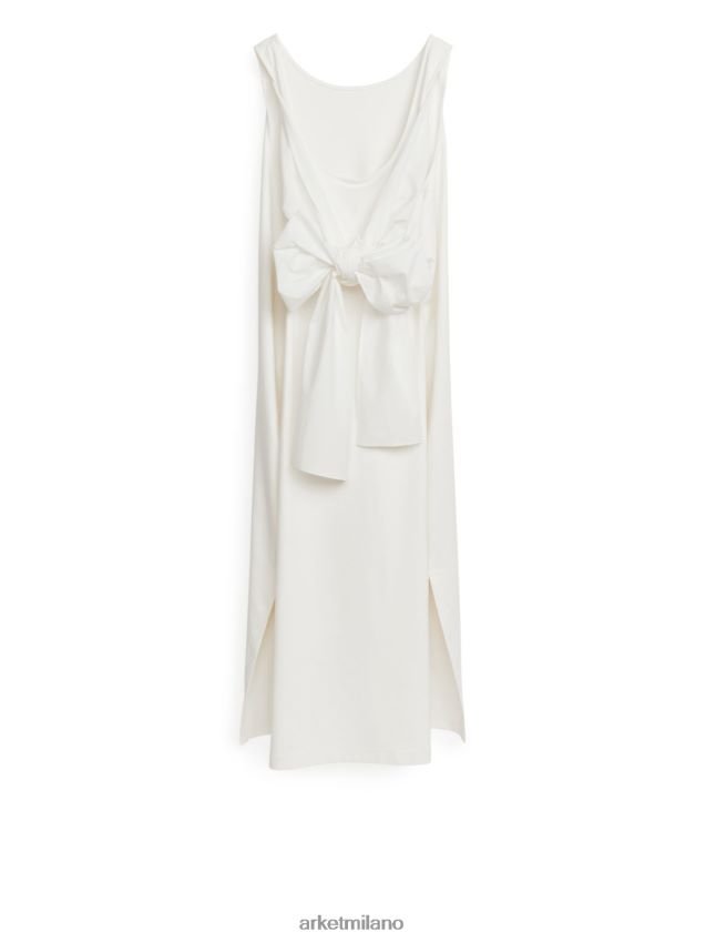 vestiario esso ARKET donne abito in jersey con dettagli in popeline bianco 6F0F6L70