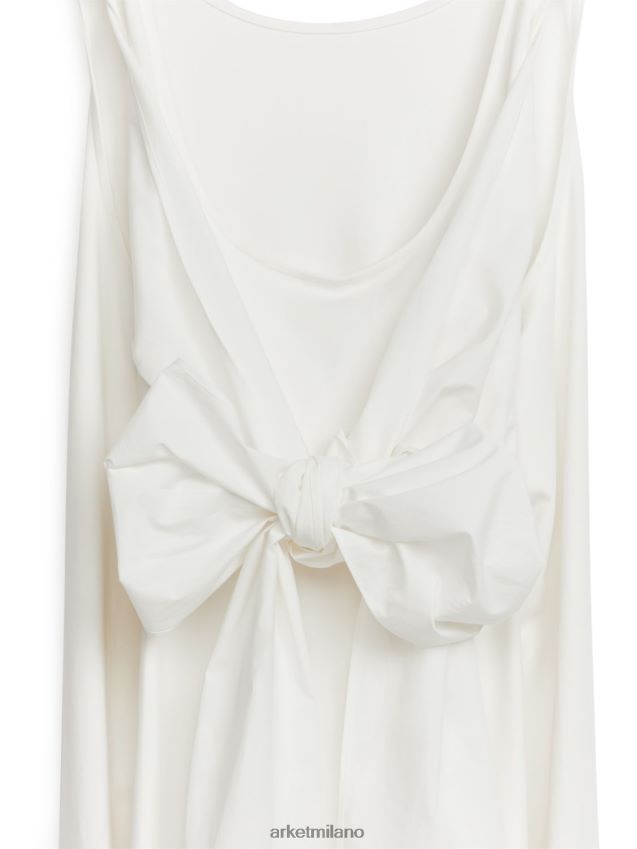 vestiario esso ARKET donne abito in jersey con dettagli in popeline bianco 6F0F6L70