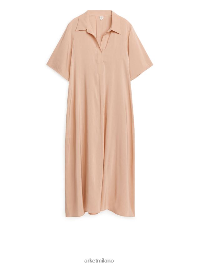 vestiario esso ARKET donne abito in misto lino beige 6F0F6L121
