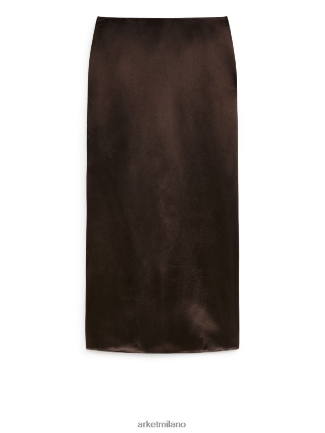 vestiario esso ARKET donne gonna a tubino Marrone scuro 6F0F6L247
