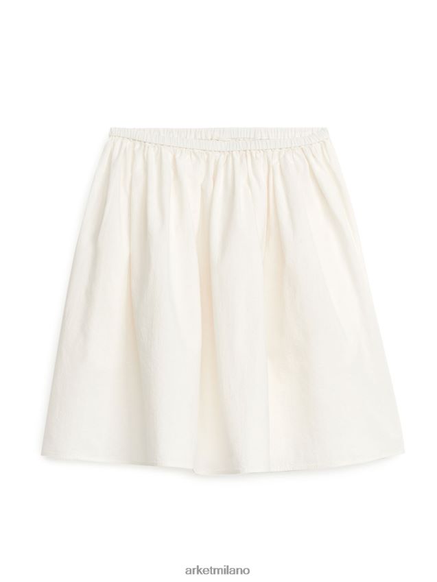 vestiario esso ARKET donne gonna di cotone bianco 6F0F6L232
