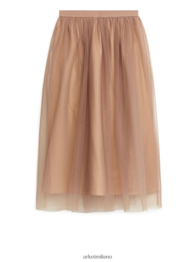 vestiario esso ARKET donne gonna in tulle beige 6F0F6L240