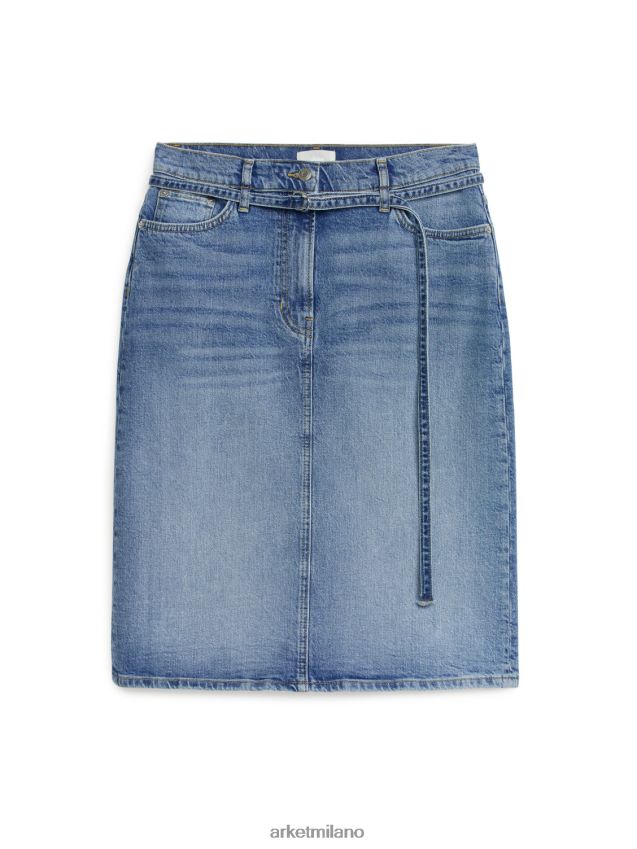 vestiario esso ARKET donne gonna midi in denim blu 6F0F6L233