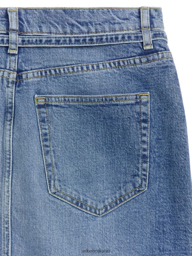 vestiario esso ARKET donne gonna midi in denim blu 6F0F6L233