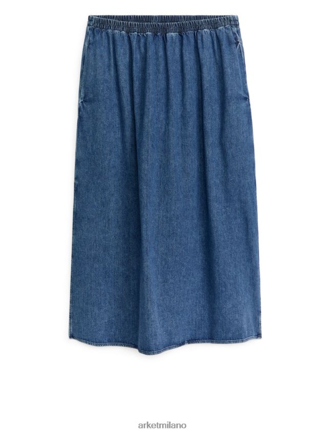 vestiario esso ARKET donne maxi gonna di jeans blu 6F0F6L248