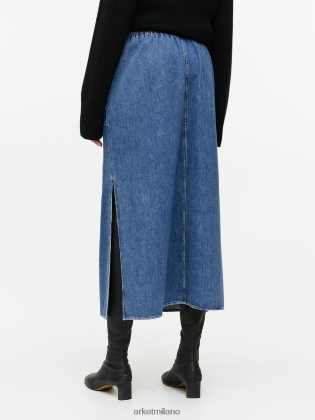 vestiario esso ARKET donne maxi gonna di jeans blu 6F0F6L248