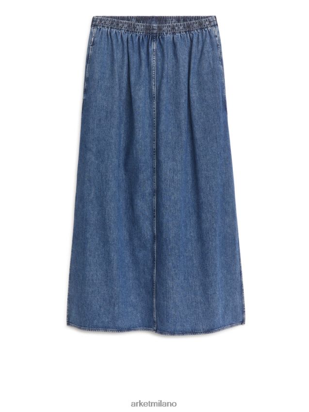 vestiario esso ARKET donne maxi gonna di jeans blu 6F0F6L248
