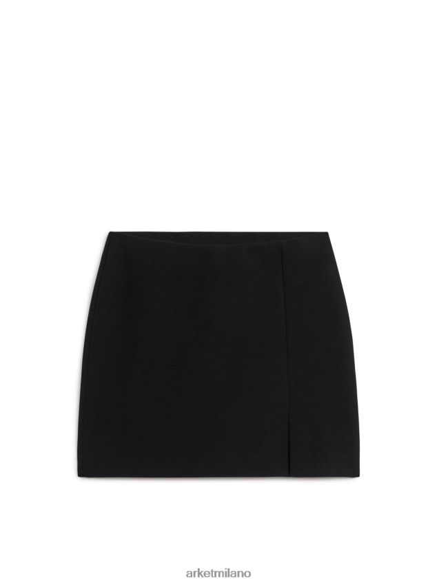 vestiario esso ARKET donne minigonna in maglia nero 6F0F6L235