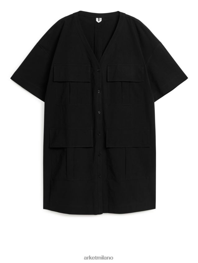 vestiario esso ARKET donne vestito di utilità nero 6F0F6L98