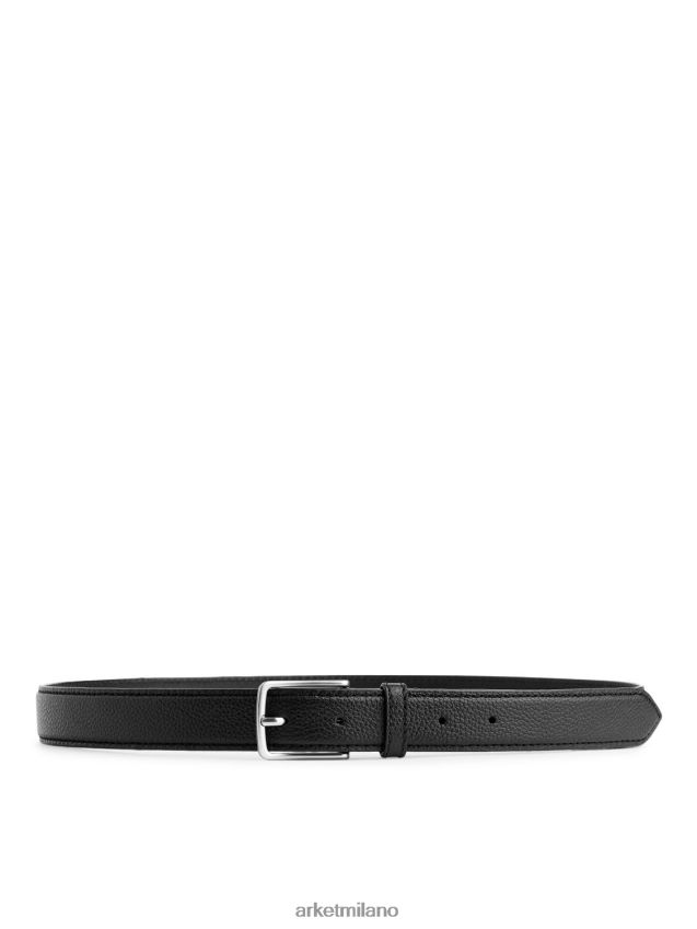 Accessori esso ARKET uomini cintura di pelle nero 6F0F6L1334