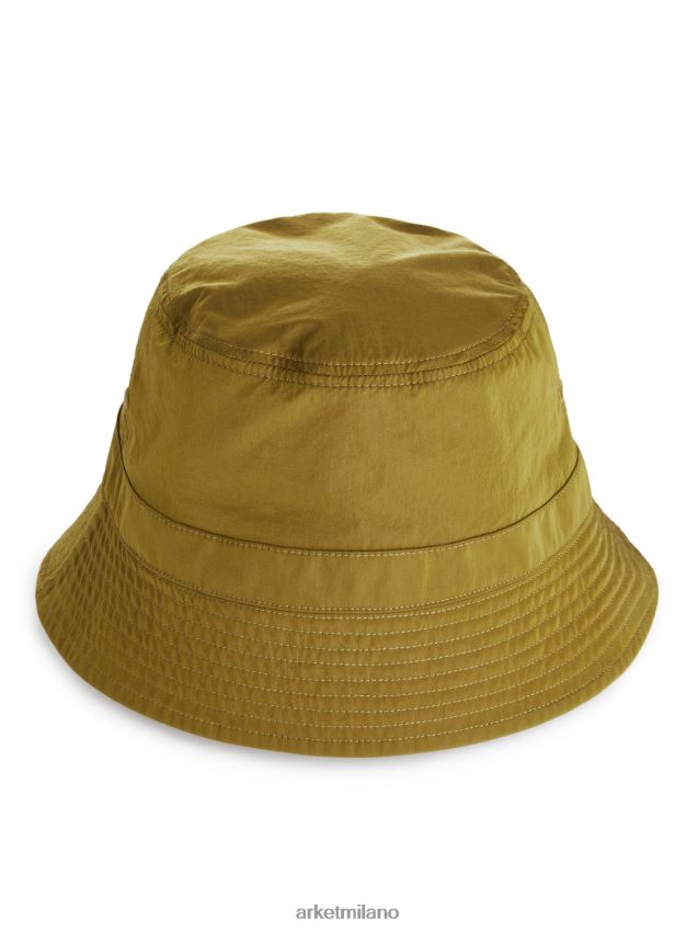 Accessori esso ARKET and MR PORTER uomini cappello da pescatore in nylon ocra 6F0F6L1299