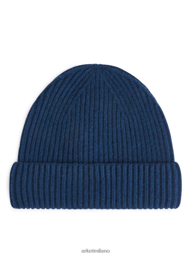 Accessori esso ARKET uomini berretto in misto cashmere blu scuro 6F0F6L1308