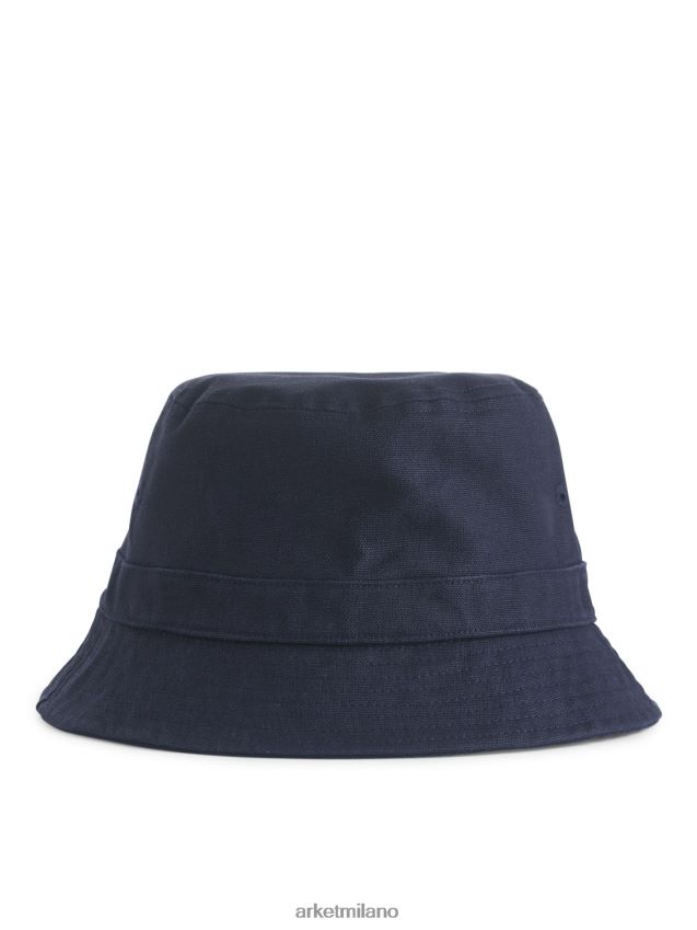 Accessori esso ARKET uomini cappello da pescatore in canapa blu scuro 6F0F6L1293