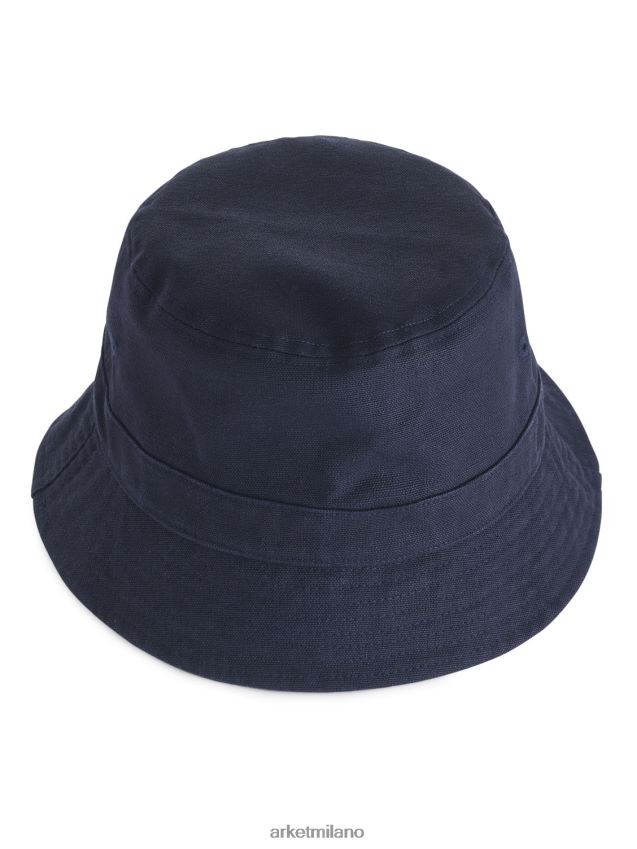 Accessori esso ARKET uomini cappello da pescatore in canapa blu scuro 6F0F6L1293