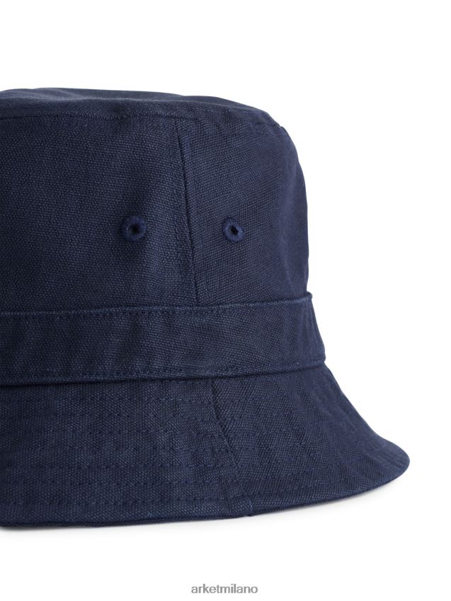 Accessori esso ARKET uomini cappello da pescatore in canapa blu scuro 6F0F6L1293