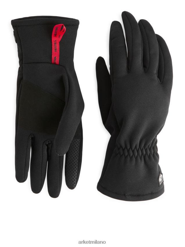 Accessori esso ARKET uomini Guanti con fodera in pile Hestra Touch Point nero 6F0F6L1326