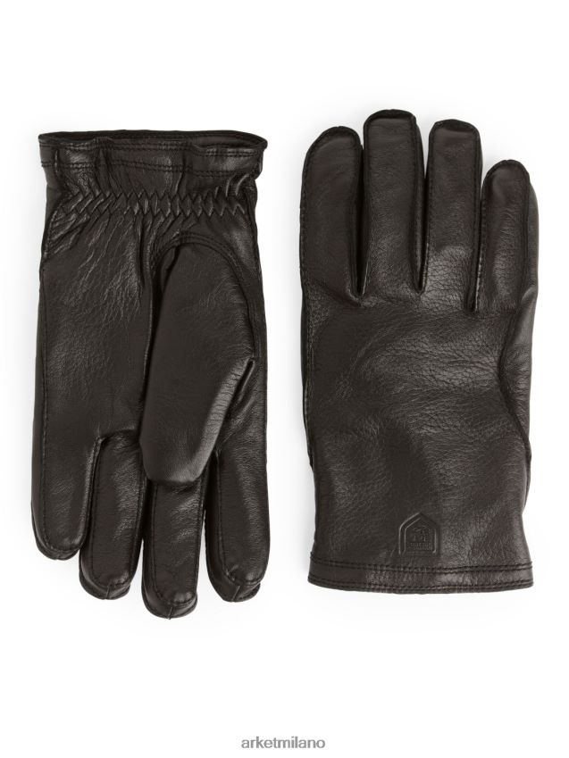 Accessori esso ARKET uomini Guanti in pelle foderati in pile Hestra Hakon nero 6F0F6L1322