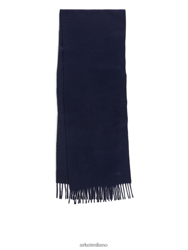 Accessori esso ARKET uomini sciarpa di cashmere intrecciata blu scuro 6F0F6L1312