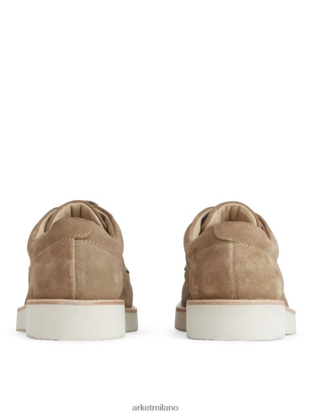 calzature esso ARKET uomini derby in camoscio-vibram beige 6F0F6L1274