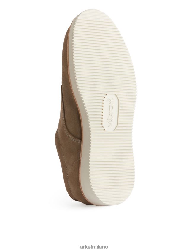 calzature esso ARKET uomini derby in camoscio-vibram beige 6F0F6L1274