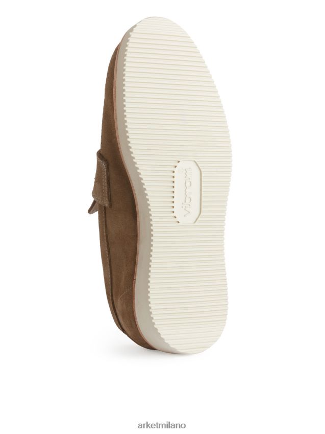 calzature esso ARKET uomini mocassini in camoscio-vibram beige 6F0F6L1275
