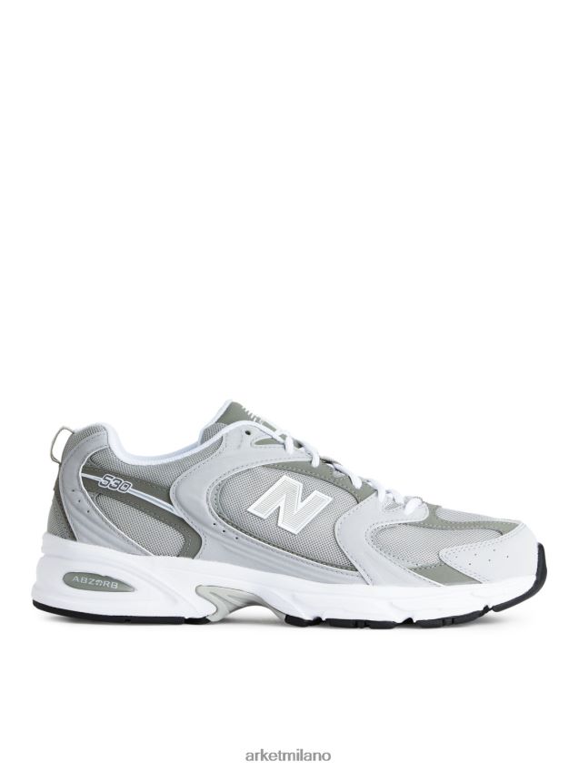calzature esso ARKET uomini scarpe da ginnastica new balance 530 grigio/bianco 6F0F6L1252
