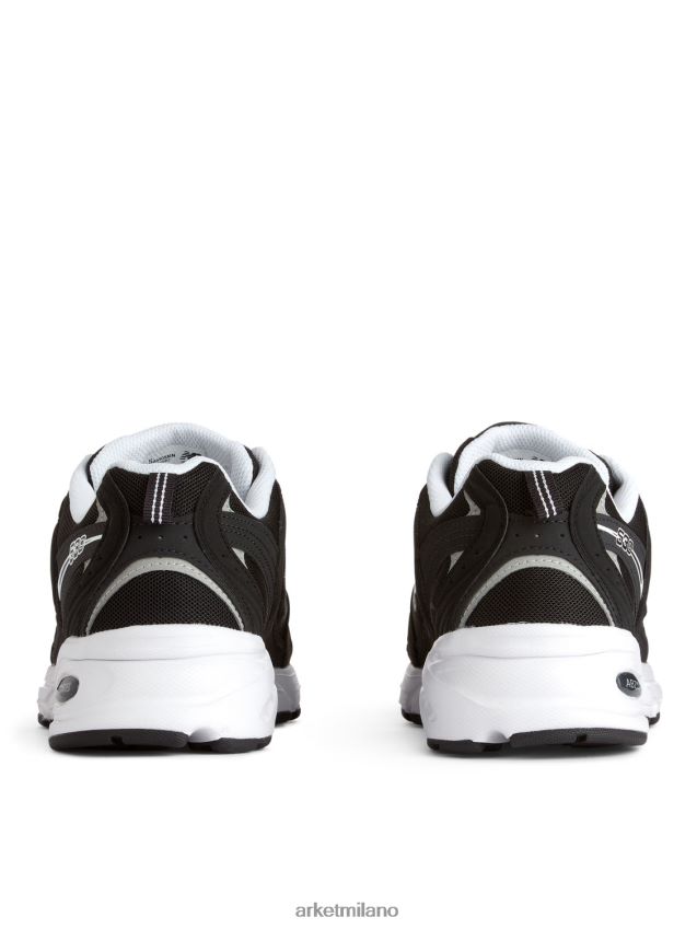 calzature esso ARKET uomini scarpe da ginnastica new balance 530 nero bianco 6F0F6L1253