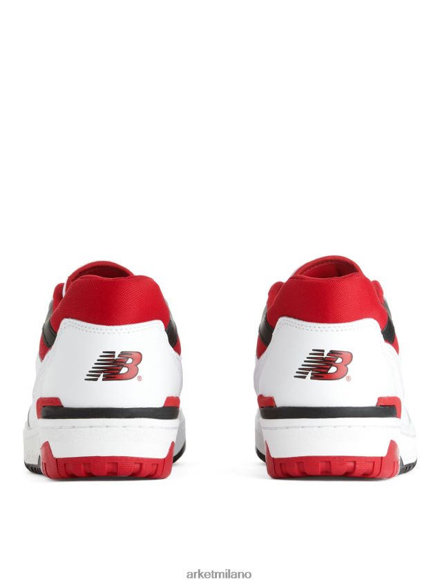 calzature esso ARKET uomini scarpe da ginnastica new balance 550 bianco/rosso/nero 6F0F6L1267