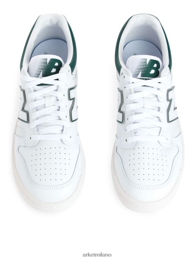 calzature esso ARKET uomini scarpe da ginnastica new balance bb480 verde/bianco 6F0F6L1260