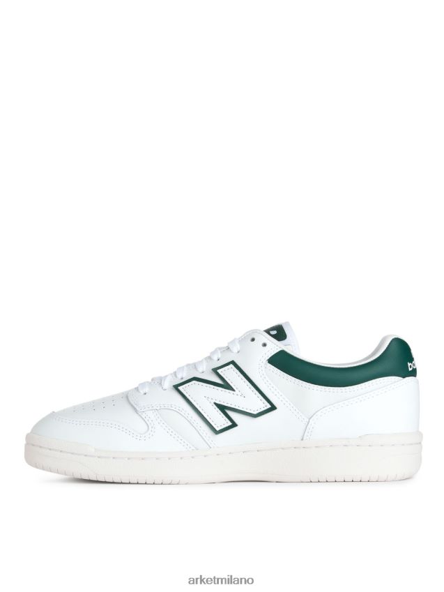 calzature esso ARKET uomini scarpe da ginnastica new balance bb480 verde/bianco 6F0F6L1260