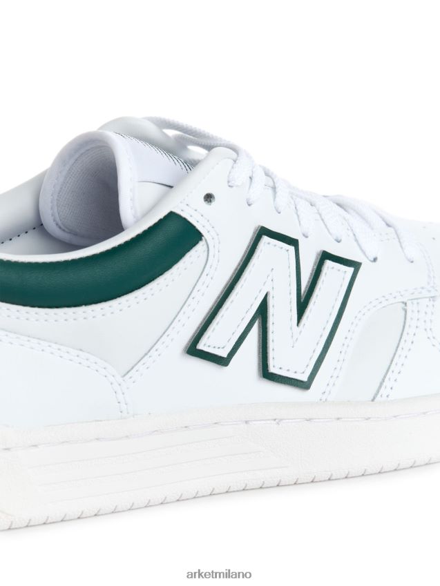 calzature esso ARKET uomini scarpe da ginnastica new balance bb480 verde/bianco 6F0F6L1260