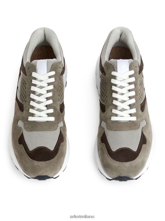 calzature esso ARKET uomini scarpe da ginnastica tritone beige 6F0F6L1258