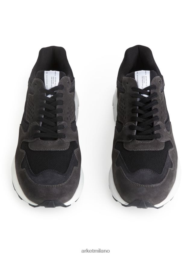 calzature esso ARKET uomini scarpe da ginnastica tritone nero 6F0F6L1259