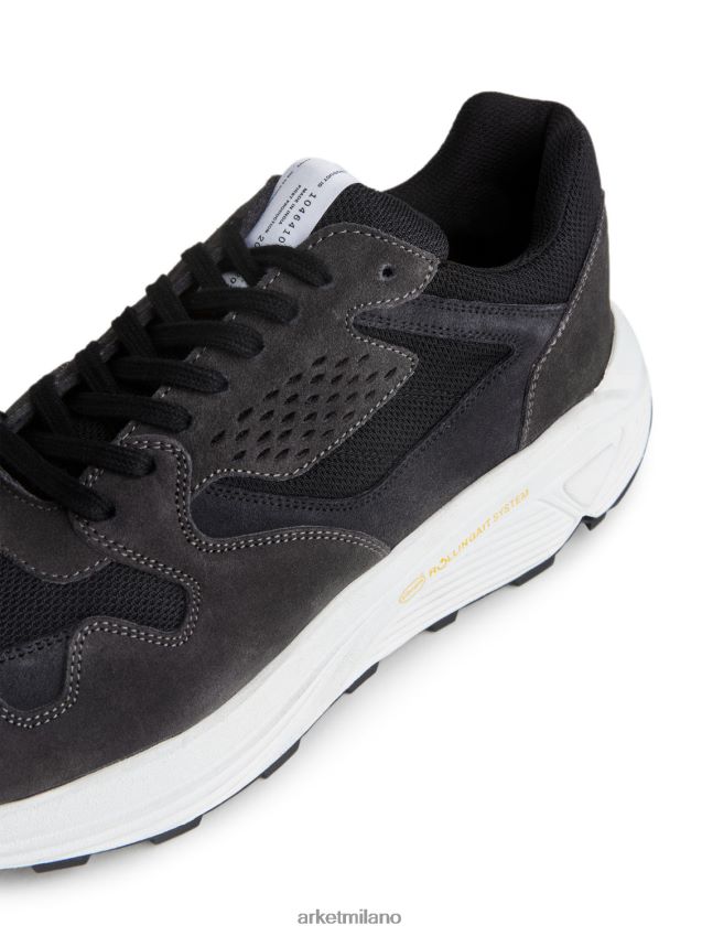 calzature esso ARKET uomini scarpe da ginnastica tritone nero 6F0F6L1259